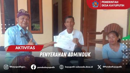 PENYERAHAN ADMINDUK